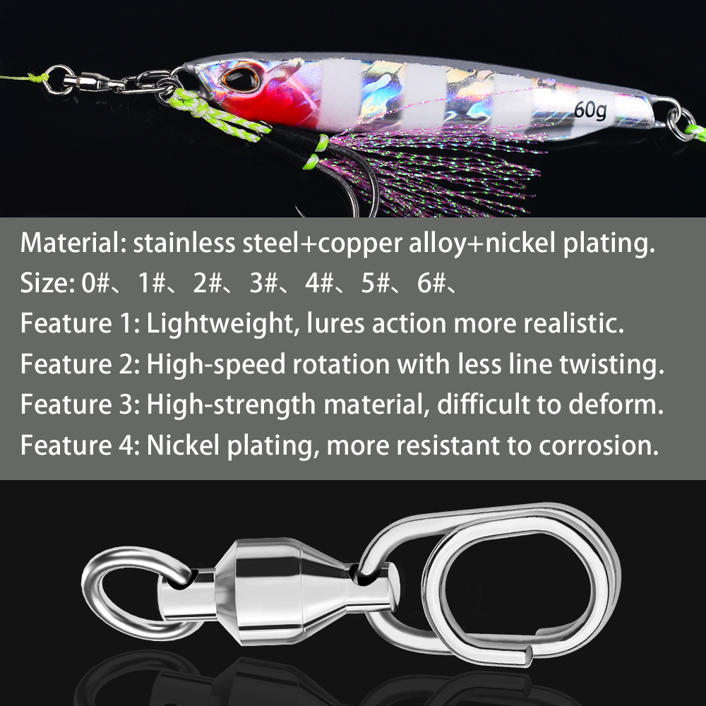 10Pcs Fishing Connector Rollin - Fishing Equipment Hook review and price